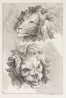 KG 01102
<br/>
Serie honden, wolven en leeuwen (11 bladen)
<br/>
<em>Ridinger, Johann Elias (1698-1767)</em>